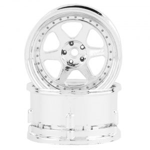 DS RACING 6 Spoke Drift Element Rims (Triple Chrome) (2PCS)