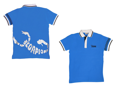 Scorpion Polo Shirt - Blue (L)