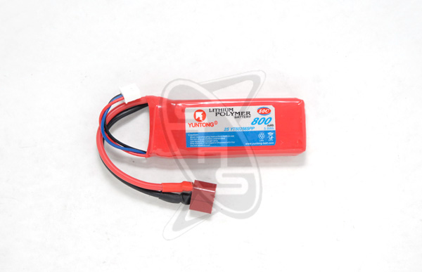 Yuntong 2-Cell 800mAh 50C LiPo Battery - Image 3