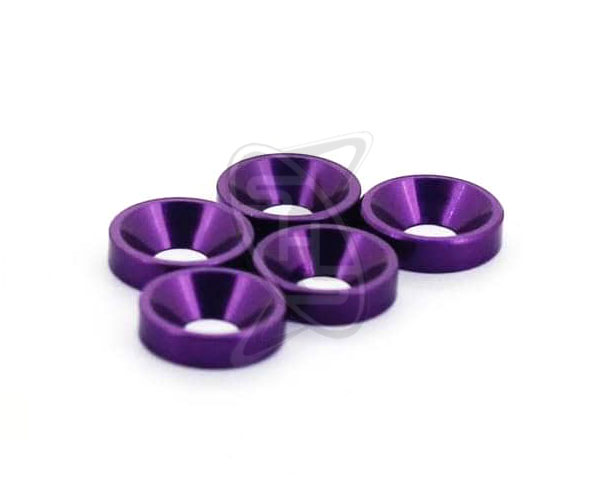 OMG M3 Aluminum Flat Washer – Violet